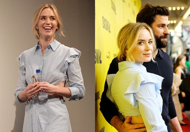 Szczęśliwa Emily Blunt z mężem na premierze filmu