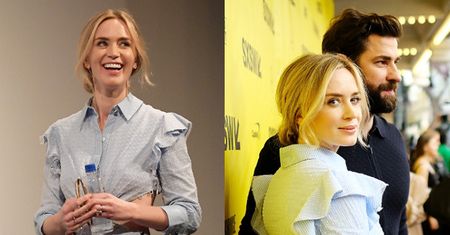 Szczęśliwa Emily Blunt z mężem na premierze filmu