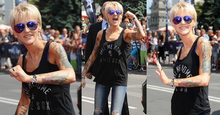 Szczupła Chylińska pokazuje tatuaże (ZDJĘCIA)