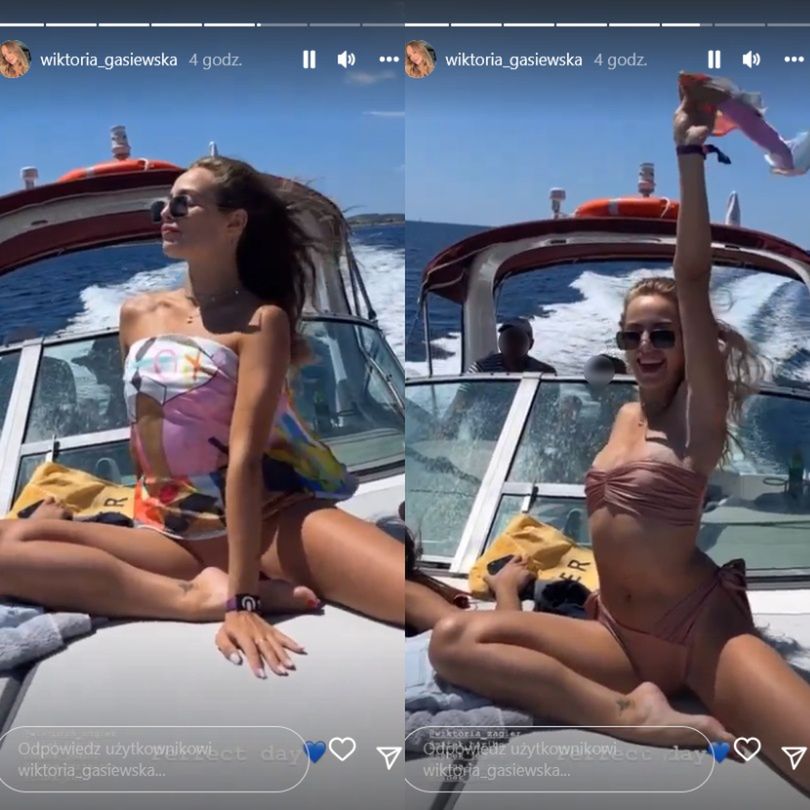 Wiktoria Gąsiewska pozuje w bikini na wakacjach w Chorwacji