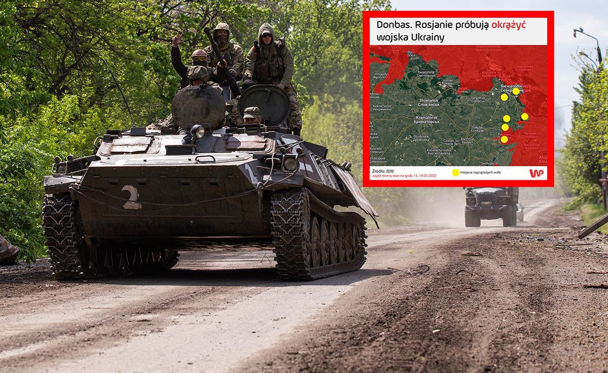 Rosjanie próbują okrążyć kilkanaście tysięcy żołnierzy ukraińskich w Donbasie