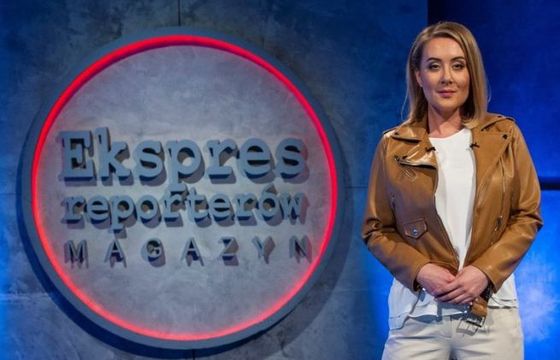 Urszula Rogala prowadzącą „Magazynu Ekspresu Reporterów”