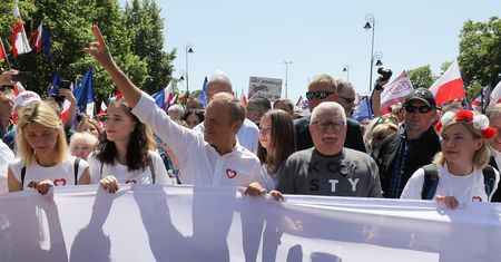 Wałęsa zaatakował na marszu Cenckiewicza. Publicysta podziękował mu