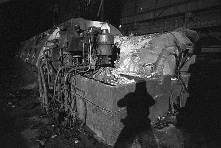 Sarkofag reaktora 4. Rok 1992.