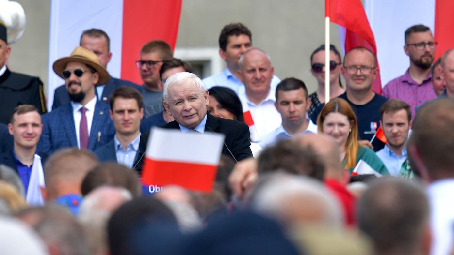 Jaros�aw Kaczy�ski
Bogatynia, 24.06.2023. Wicepremier, prezes PiS Jaros�aw Kaczy�ski podczas wiecu Zjednoczonej Prawicy w Bogatyni, 24 bm. (sko) PAP/Sebastian Borowski
Sebastian Borowski
partia, PiS, polityk, polityka, wiec