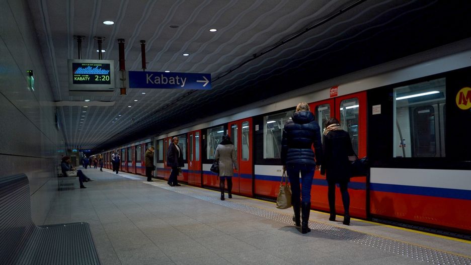 Stacja metra Młociny.