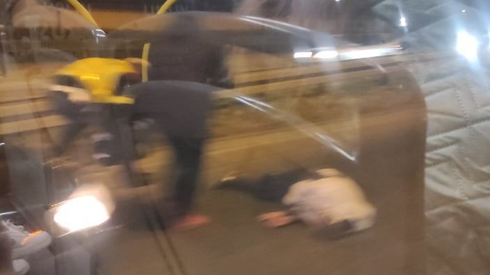 Potrącenie pieszego na przejściu na al. Spółdzielczości Pracy