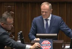 Poseł PiS wtargnął na mównicę. Przerwał wystąpienie Donalda Tuska
