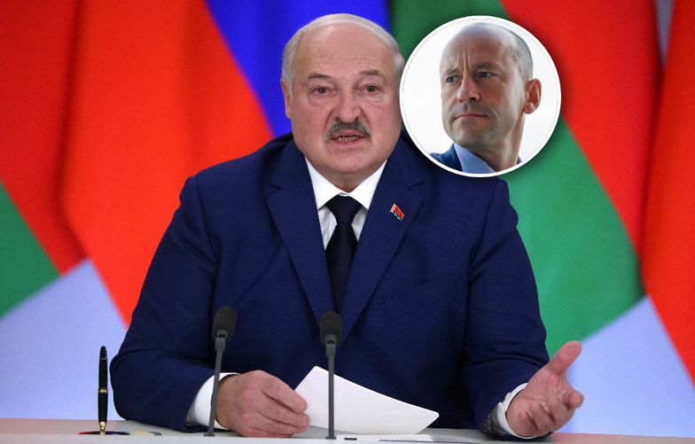 Prezydent Białorusi Aleksander Łukaszenka i Aleksandr Moszeński