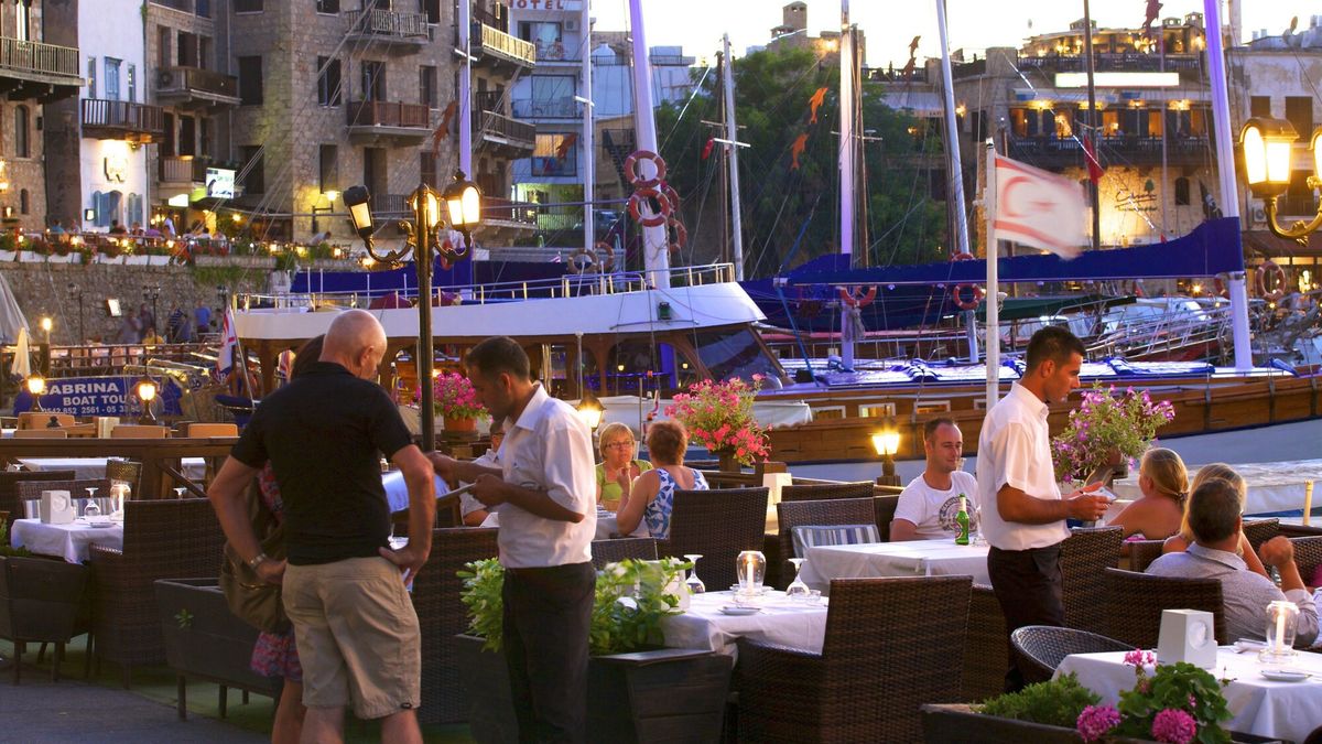 Robert Harding Heritage June 2013
Restaurant in Kyrenia, North Cyprus, Cyprus, Europe