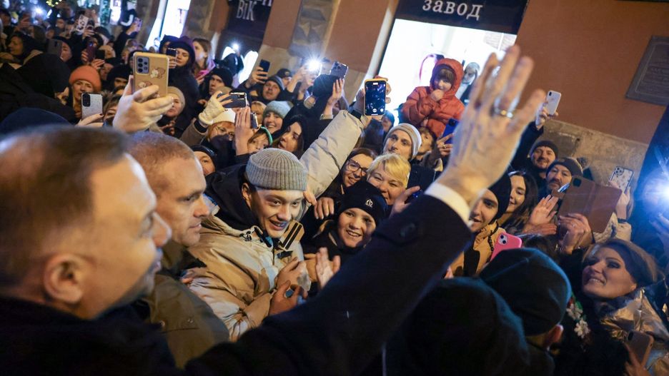 Prezydent Duda we Lwowie. Tak żegnali go mieszkańcy
