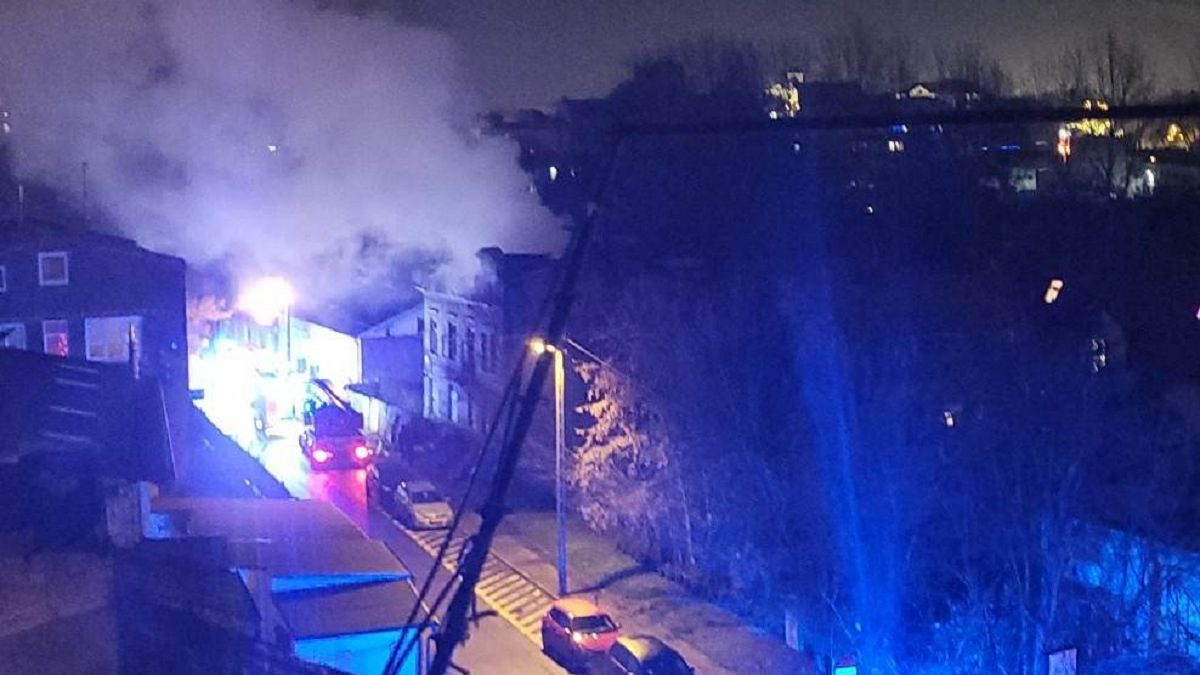 Pożar pustostanu na ul. Dolnej Panny Marii w Lublinie