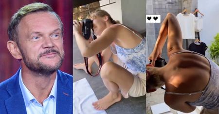 Cezary Pazura zachwycony pracowitą niczym mrówka żoną: "Wakacje, a ty w pracy, Edytko" (FOTO)