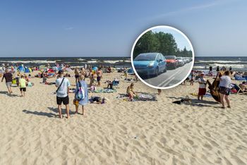 "Końca nie widać". Kierowcy utknęli w drodze nad morze. Mamy nagranie