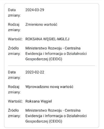 Roksana Węgiel zmieniła nazwisko 