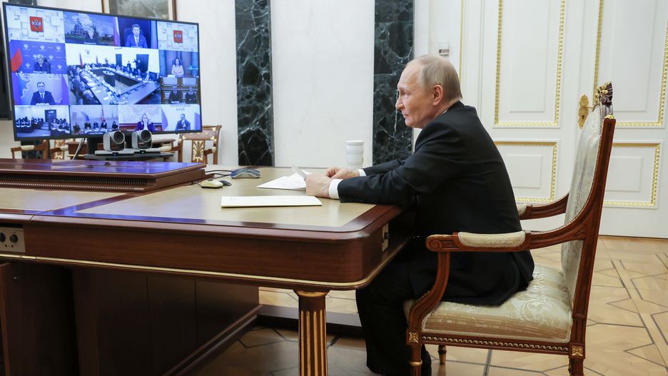Russian President Vladimir Putin chairs a meeting of the Presidential Council for Culture and Art via videoconference at the Kremlin in Moscow, Russia, 25 March 2025. EPA/VYACHESLAV PROKOFYEV/SPUTNIK/KREMLIN POOL MANDATORY CREDIT Dostawca: PAP/EPA.