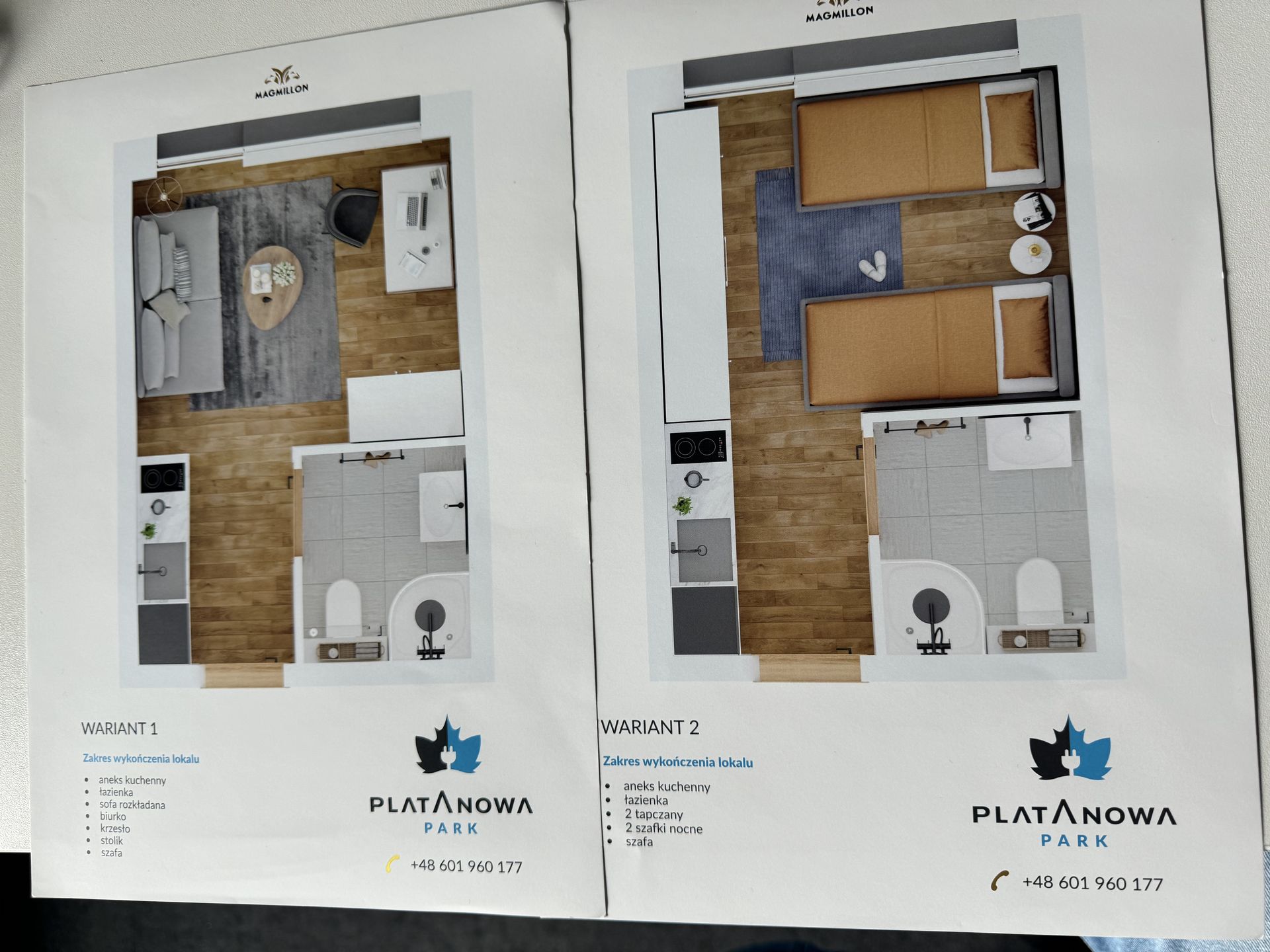 Warianty lokali proponowane przez Magmillon