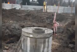 Wypadek na budowie. Nurt wody wciągnął pracownika do rury kanalizacyjnej