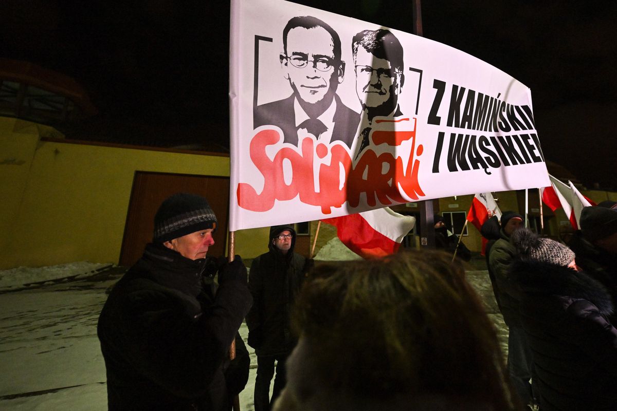 Protest w obronie Wąsika i Kamińskiego