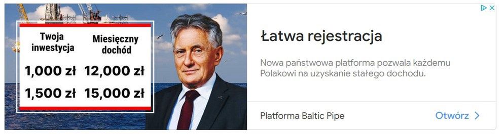 W reklamie wykorzystano m.in. wizerunek Piotra Woźniaka - byłego ministra gospodarki. 