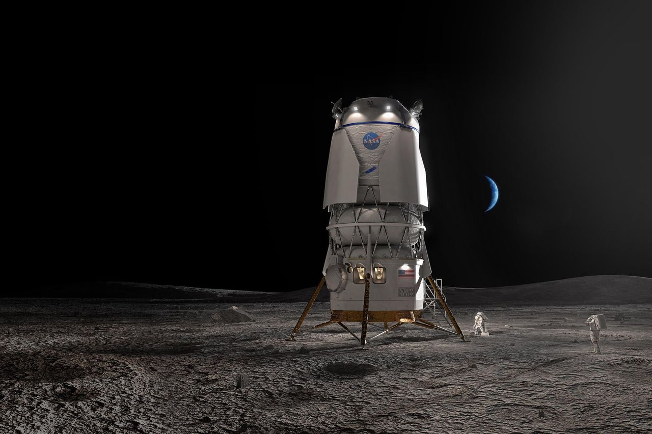Blue Origin pokazał lądownik MK1. Cel: lądowanie na Księżycu w 2026 r.