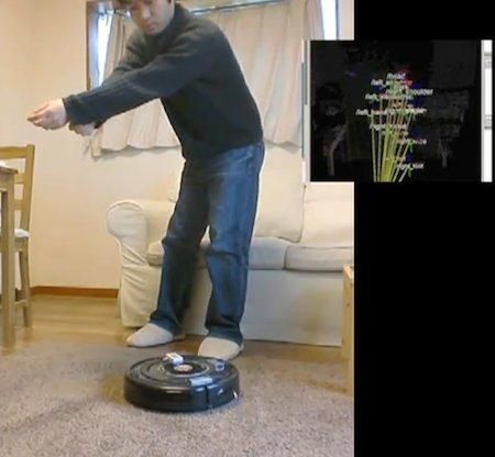 Odkurzaj z Kinectem [wideo]