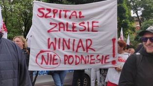 Bez decyzji w sprawie konsolidacji szpitali w Gostyninie i Płocku. Protest przed Urzędem Marszałkowskim!