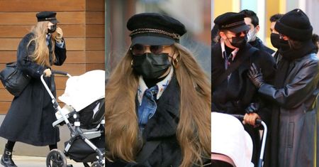 Stylowa mama Gigi Hadid maszeruje ulicami Nowego Jorku z malutką córeczką i siostrą Bellą (ZDJĘCIA)