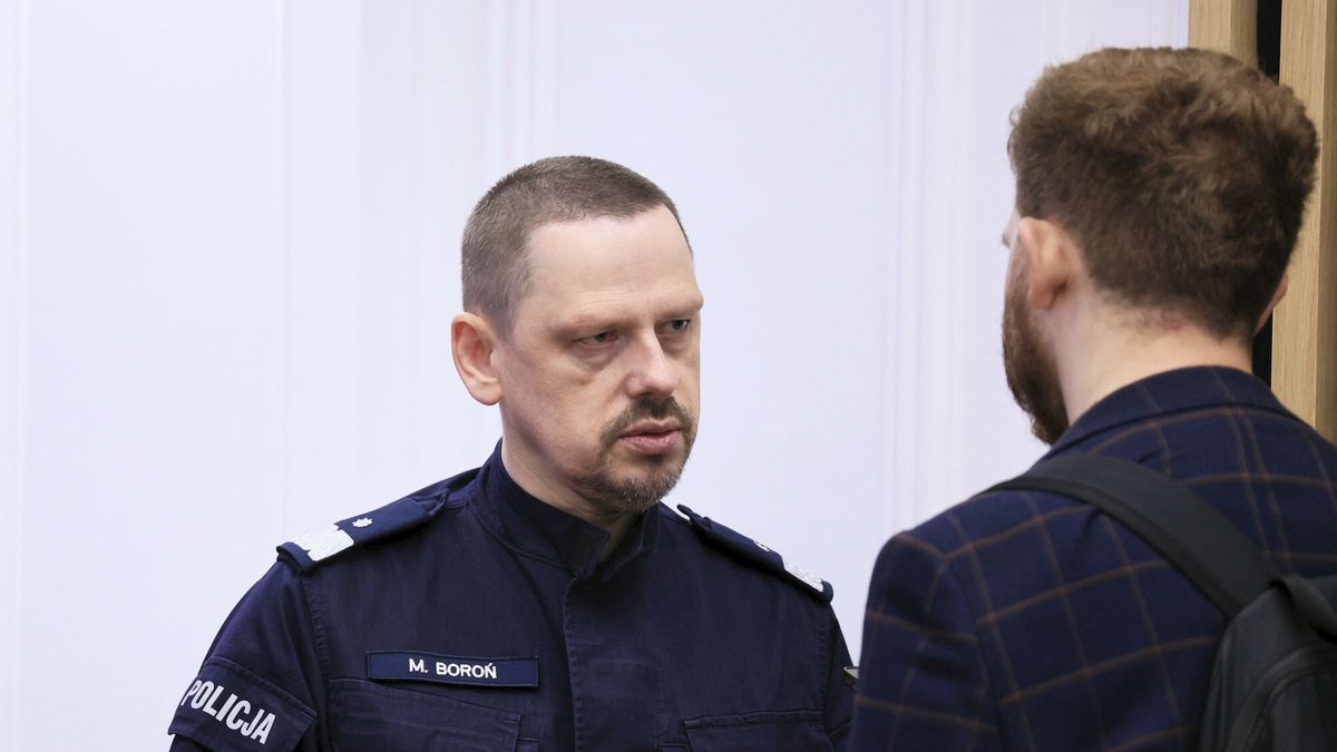 Komendant główny policji Marek Boroń