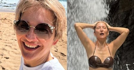 Egzotyczna Magda Steczkowska pozuje w bikini pod gigantycznym wodospadem (FOTO)