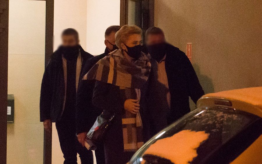 Andrzej Duda i Agata Kornhauser-Duda w Krakowie