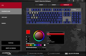 Wybór kolorów, opcji podświetlania itp powinien zadowolić nawet największego malkontenta