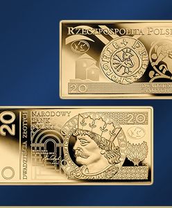 NBP wprowadza złotą monetę w kształcie banknotu. Trzeba za nią zapłacić fortunę