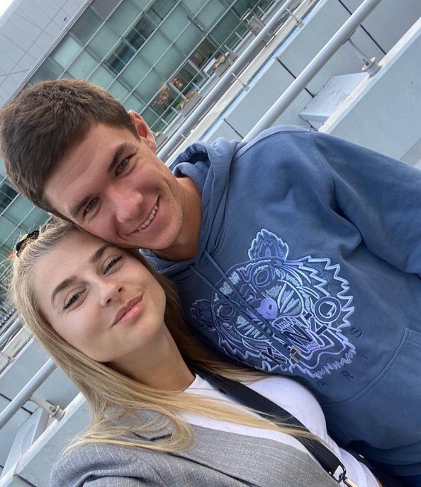 Kamil Majchrzak z żoną