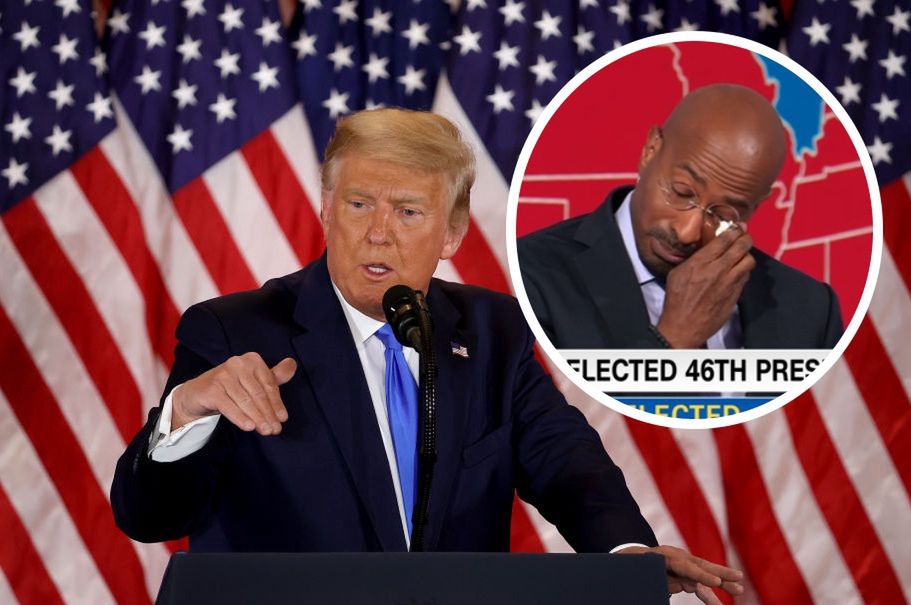 Van Jones popłakał się na wizji, gdy ogłoszono przegraną Trumpa