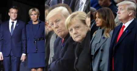 Macron potępia nacjonalizm w towarzystwie Merkel, Trumpa i Putina (FOTO)