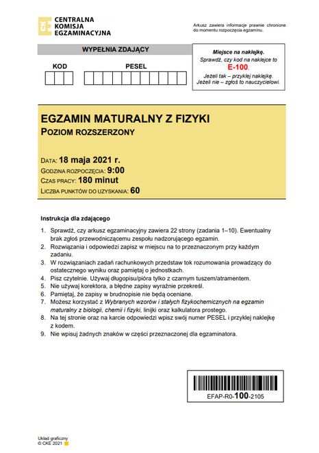 Propozycje rozwiązań zostały opracowane przez nauczycieli z Centrum Edukacyjnego Maturita www.maturita.pl