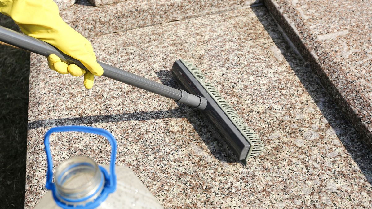 Cleaning gravestone with brush and water. Cemetery maintenance concept. Washing granite tomb surface.
Care for grave and respect for memory. Outdoor cleaning work and memorial upkeep scene.
szakalikus
surface, manual, memory, texture, granite, upkeepconcept, removal, maintenancework, stone, ritual, brush, work, gloves, tool, cleaningprocess