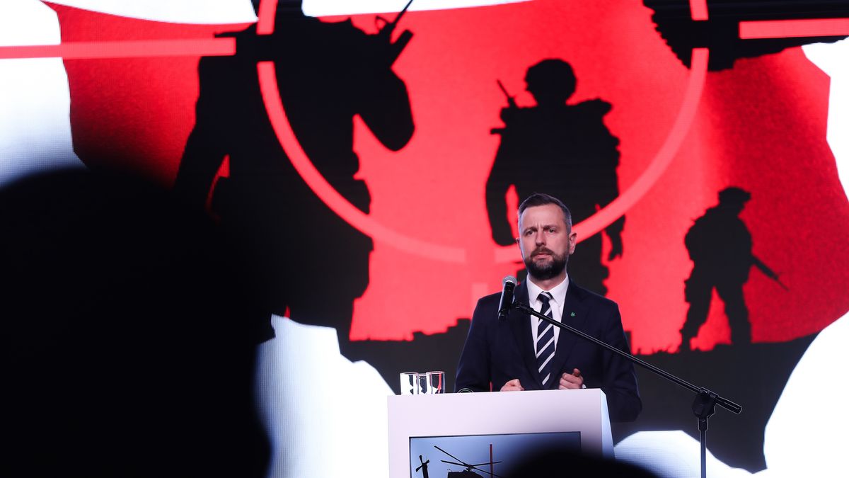 Wladyslaw Kosiniak-Kamysz, Deputy Prime Minister and Minister of National Defense, participates in the 1st National Congress 'The Defense System of the Republic of Poland. Secure Poland and Citizens' at EXPO Krakow in Krakow, Poland, on November 27, 2024. During the congress, panel discussions take place, addressing topics of defense, state security, and contemporary challenges. Representatives of the government, parliament, the Polish Army, and experts in the field of defense attend the event. (Photo by Klaudia Radecka/NurPhoto via Getty Images)