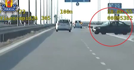 Jechał pod prąd na autostradzie. 21-latek nie miał prawa jazdy