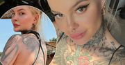 Monika Miller pozuje na plaży. Fani patrzą na tatuaże w osobliwym miejscu