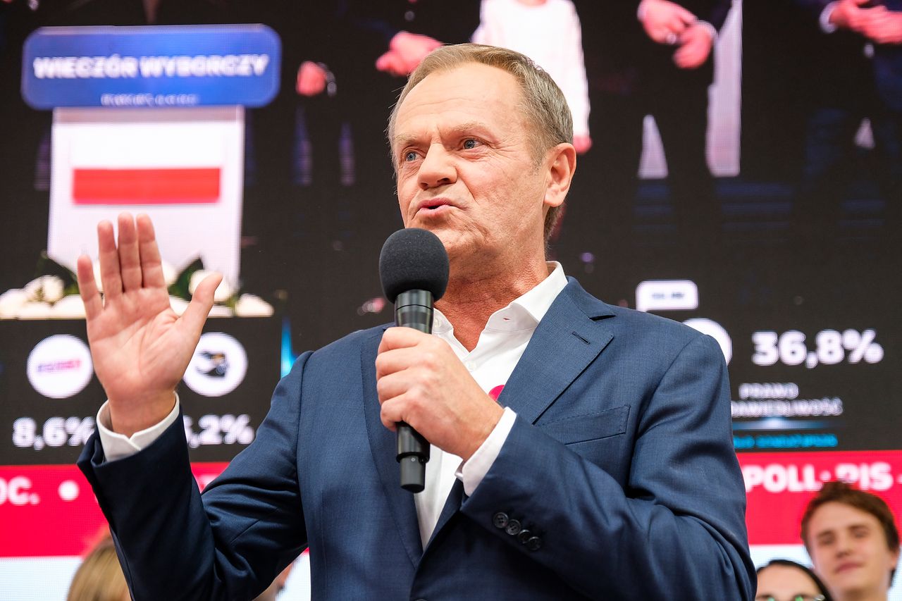 Tusk napisał tylko dwa zdania do Kaczyńskiego. Nawiązał do "Psów"