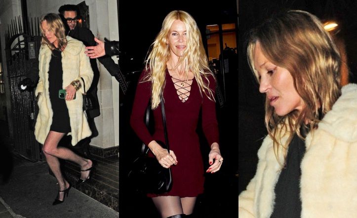 Kate Moss i Claudia Schiffer balangują w Paryżu
