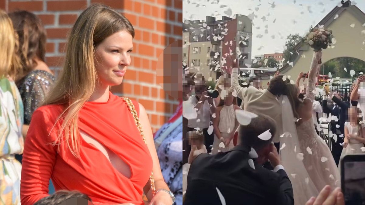 Małgorzata Tomaszewska na ślubie Rafała Brzozowskiego