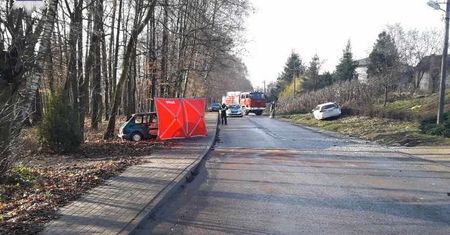 Tragiczny wypadek pod Lublinem. Spłonęła żywcem, bo nie mogła wydostać się z płonącego auta