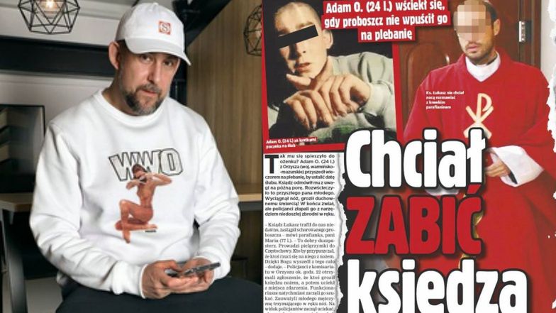 Zdjęcie Sokoła w artykule o sprawy napadu na księdza