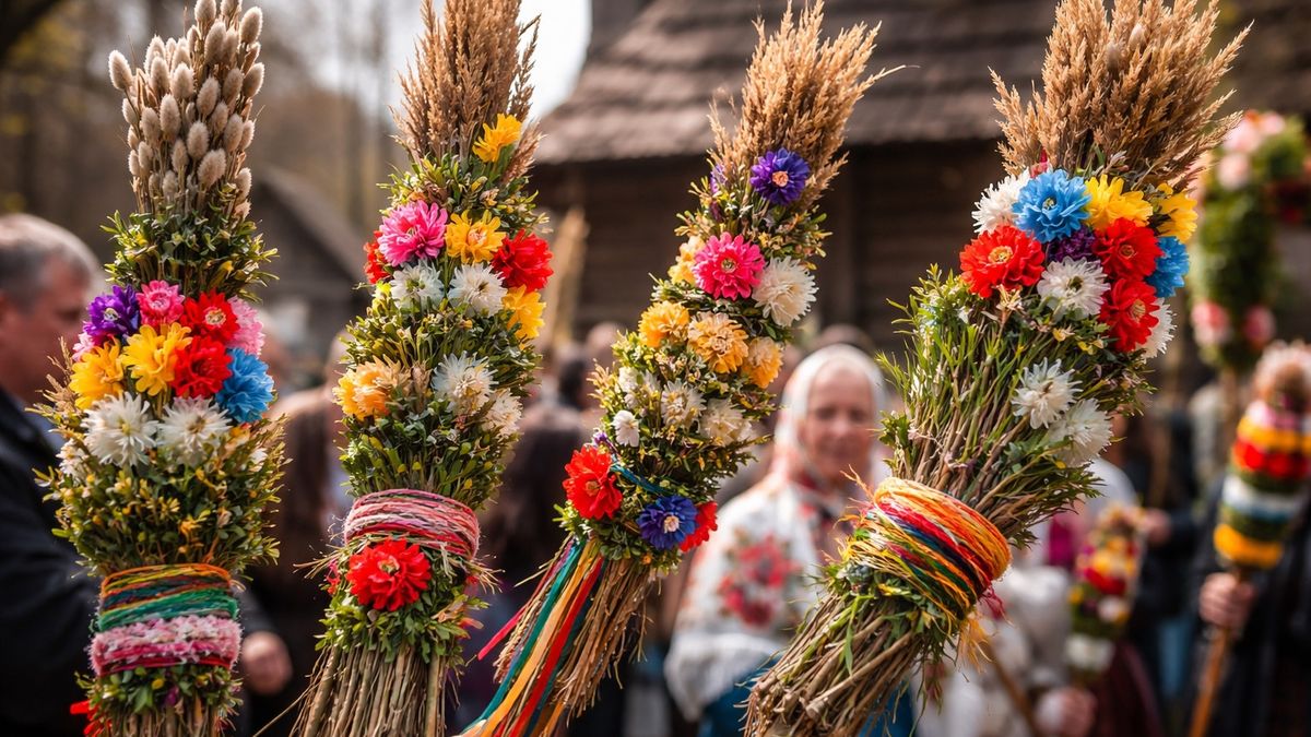 Połykali "kotki" i zatykali palmy na dachach. Niedziela Palmowa na terenach obecnego LSM