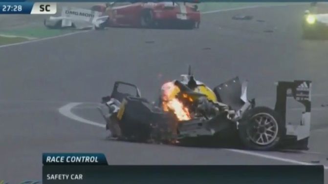 Potężna kraksa Marka Webbera w Sao Paulo! 1