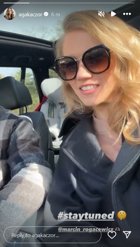 Kaczorowska i Rogacewicz nadają z samochodu