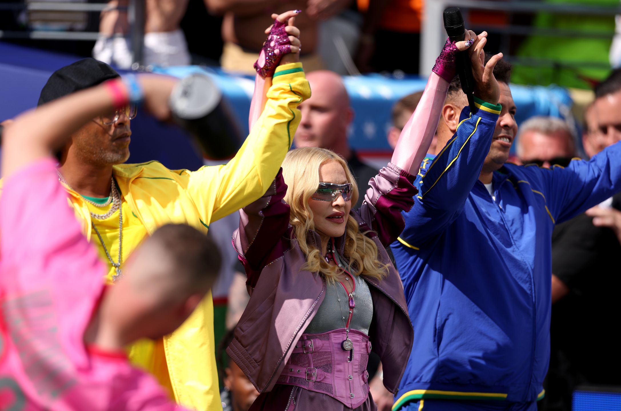 Madonna podczas finału Mistrzostw Świata w Piłce Nożnej
